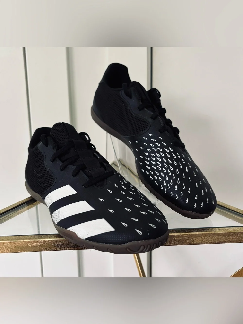 Men's Adidas Predator Freak.4 Sala indoor soccer shoes black/white size 8.5